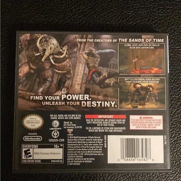 Prince of Persia The Forgotten Sands for Nintendo DS - Picture 2 of 4